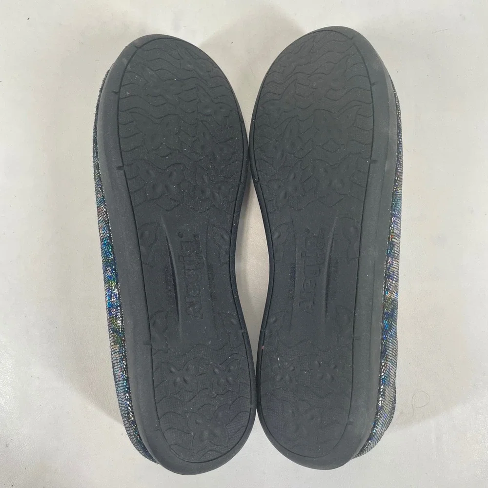 Alegria by PG Lite Petal Ballet Flats Metallic Mosaic Leather PET-321 Size 9